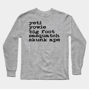 Big Hairy Guy Long Sleeve T-Shirt